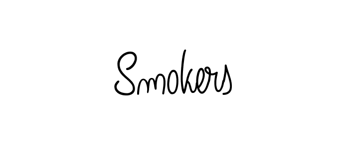 Smokers stylish signature style. Best Handwritten Sign (Angelique-Rose-font-FFP) for my name. Handwritten Signature Collection Ideas for my name Smokers. Smokers signature style 5 images and pictures png