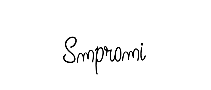 Design your own signature with our free online signature maker. With this signature software, you can create a handwritten (Angelique-Rose-font-FFP) signature for name Smpromi. Smpromi signature style 5 images and pictures png