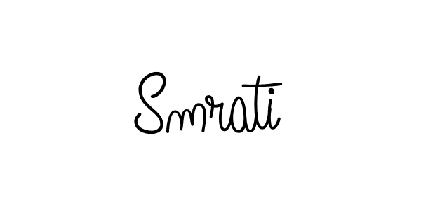 How to make Smrati signature? Angelique-Rose-font-FFP is a professional autograph style. Create handwritten signature for Smrati name. Smrati signature style 5 images and pictures png