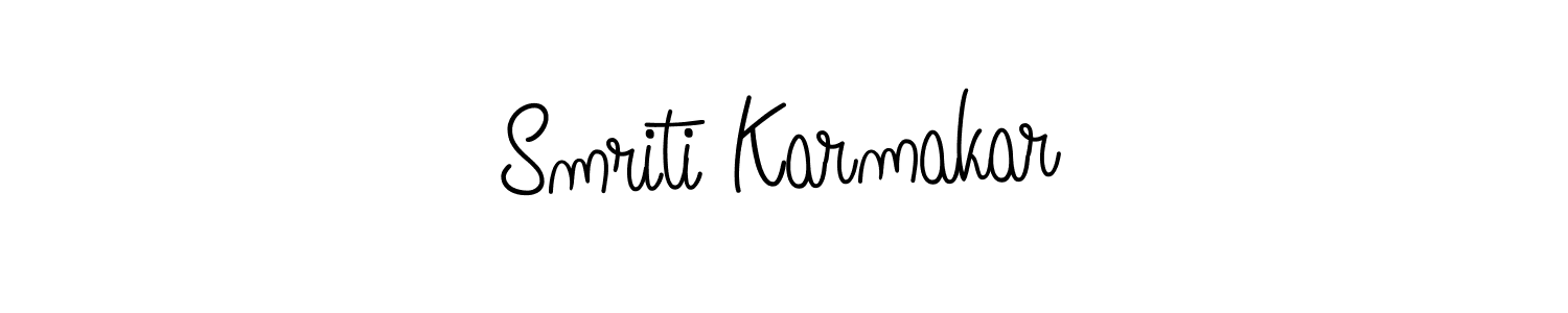 Similarly Angelique-Rose-font-FFP is the best handwritten signature design. Signature creator online .You can use it as an online autograph creator for name Smriti Karmakar. Smriti Karmakar signature style 5 images and pictures png