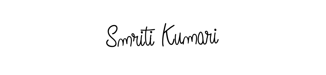 Design your own signature with our free online signature maker. With this signature software, you can create a handwritten (Angelique-Rose-font-FFP) signature for name Smriti Kumari. Smriti Kumari signature style 5 images and pictures png