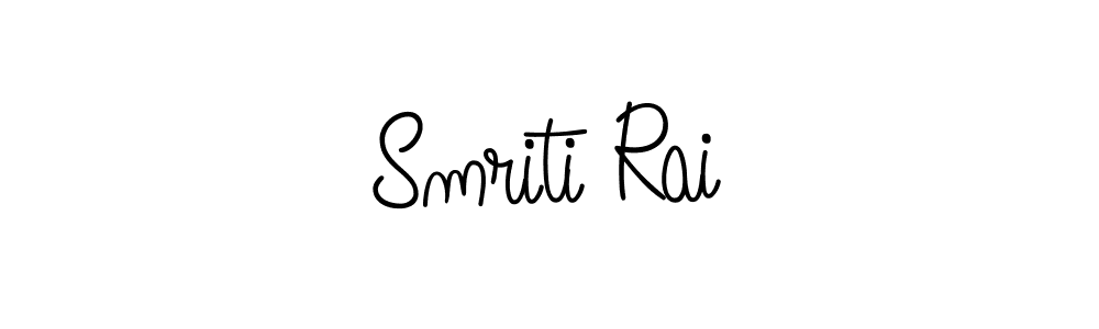 Smriti Rai stylish signature style. Best Handwritten Sign (Angelique-Rose-font-FFP) for my name. Handwritten Signature Collection Ideas for my name Smriti Rai. Smriti Rai signature style 5 images and pictures png