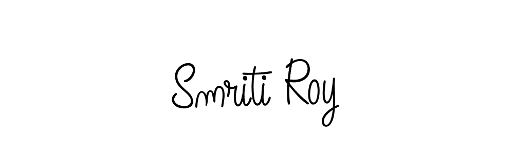 You should practise on your own different ways (Angelique-Rose-font-FFP) to write your name (Smriti Roy) in signature. don't let someone else do it for you. Smriti Roy signature style 5 images and pictures png