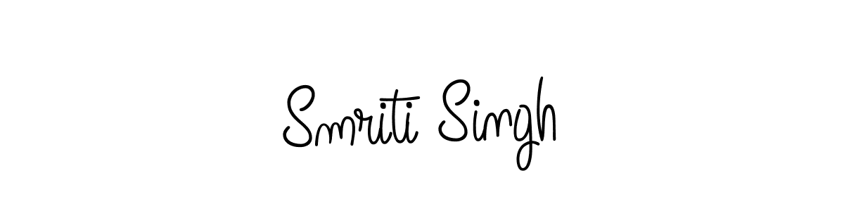 Also we have Smriti Singh name is the best signature style. Create professional handwritten signature collection using Angelique-Rose-font-FFP autograph style. Smriti Singh signature style 5 images and pictures png