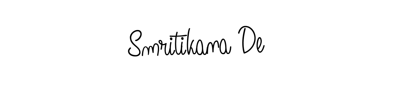 How to Draw Smritikana De signature style? Angelique-Rose-font-FFP is a latest design signature styles for name Smritikana De. Smritikana De signature style 5 images and pictures png