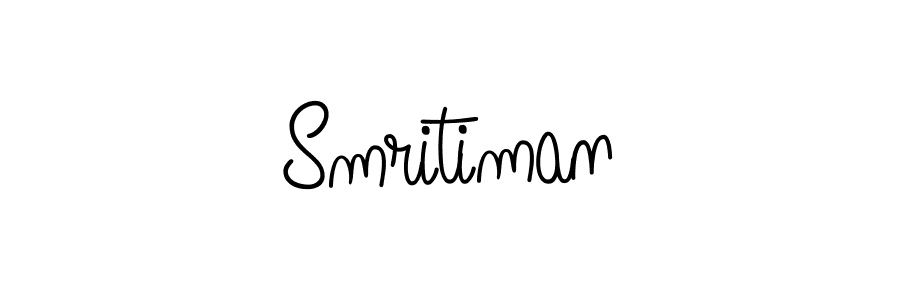 Design your own signature with our free online signature maker. With this signature software, you can create a handwritten (Angelique-Rose-font-FFP) signature for name Smritiman. Smritiman signature style 5 images and pictures png
