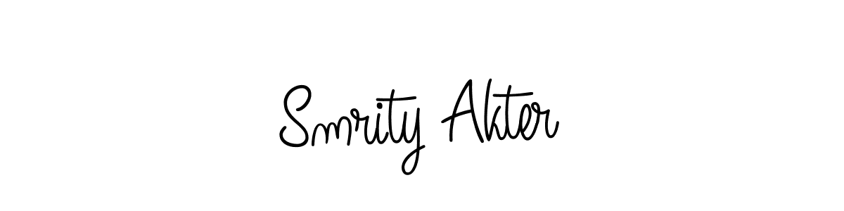 How to make Smrity Akter signature? Angelique-Rose-font-FFP is a professional autograph style. Create handwritten signature for Smrity Akter name. Smrity Akter signature style 5 images and pictures png