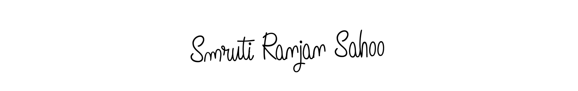 Make a beautiful signature design for name Smruti Ranjan Sahoo. With this signature (Angelique-Rose-font-FFP) style, you can create a handwritten signature for free. Smruti Ranjan Sahoo signature style 5 images and pictures png