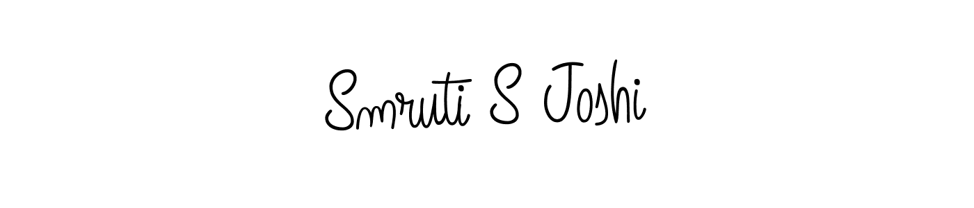 How to Draw Smruti S Joshi signature style? Angelique-Rose-font-FFP is a latest design signature styles for name Smruti S Joshi. Smruti S Joshi signature style 5 images and pictures png