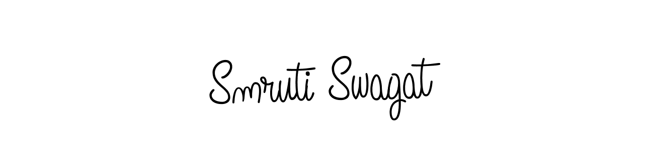 How to Draw Smruti Swagat signature style? Angelique-Rose-font-FFP is a latest design signature styles for name Smruti Swagat. Smruti Swagat signature style 5 images and pictures png