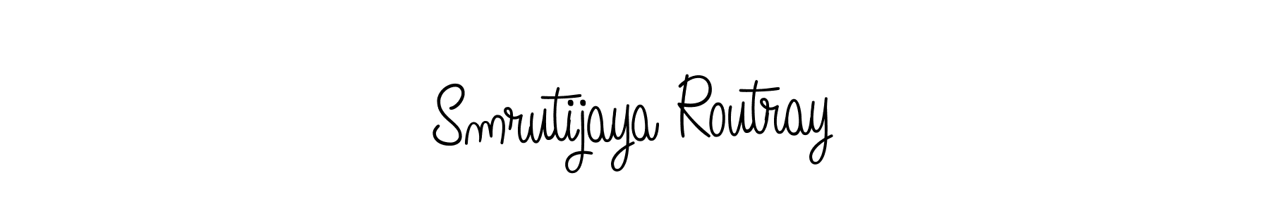 if you are searching for the best signature style for your name Smrutijaya Routray. so please give up your signature search. here we have designed multiple signature styles  using Angelique-Rose-font-FFP. Smrutijaya Routray signature style 5 images and pictures png