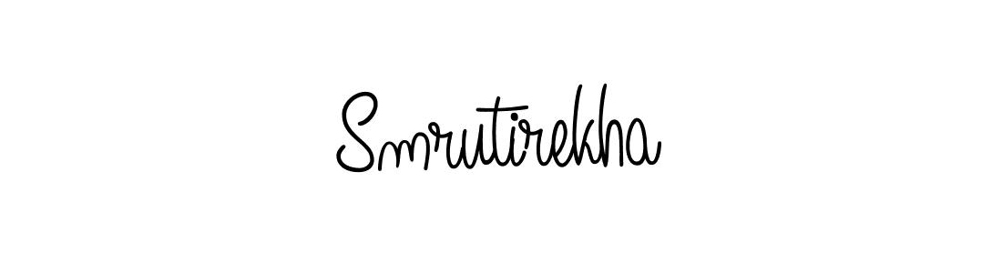 Design your own signature with our free online signature maker. With this signature software, you can create a handwritten (Angelique-Rose-font-FFP) signature for name Smrutirekha. Smrutirekha signature style 5 images and pictures png