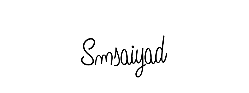Smsaiyad stylish signature style. Best Handwritten Sign (Angelique-Rose-font-FFP) for my name. Handwritten Signature Collection Ideas for my name Smsaiyad. Smsaiyad signature style 5 images and pictures png
