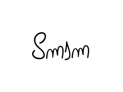 Create a beautiful signature design for name Smsm. With this signature (Angelique-Rose-font-FFP) fonts, you can make a handwritten signature for free. Smsm signature style 5 images and pictures png