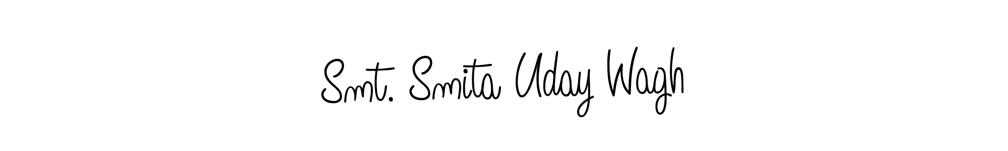 Once you've used our free online signature maker to create your best signature Angelique-Rose-font-FFP style, it's time to enjoy all of the benefits that Smt. Smita Uday Wagh name signing documents. Smt. Smita Uday Wagh signature style 5 images and pictures png