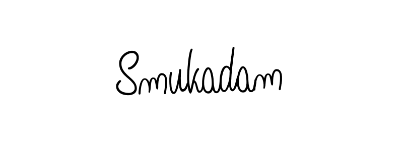 Also we have Smukadam name is the best signature style. Create professional handwritten signature collection using Angelique-Rose-font-FFP autograph style. Smukadam signature style 5 images and pictures png
