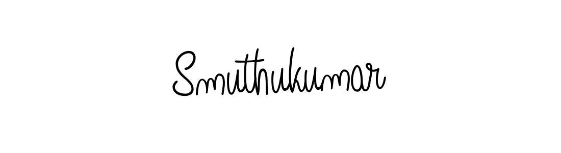 How to make Smuthukumar name signature. Use Angelique-Rose-font-FFP style for creating short signs online. This is the latest handwritten sign. Smuthukumar signature style 5 images and pictures png