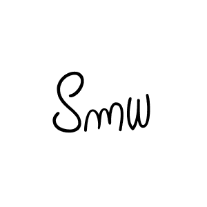 Smw stylish signature style. Best Handwritten Sign (Angelique-Rose-font-FFP) for my name. Handwritten Signature Collection Ideas for my name Smw. Smw signature style 5 images and pictures png