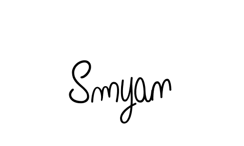 if you are searching for the best signature style for your name Smyan. so please give up your signature search. here we have designed multiple signature styles  using Angelique-Rose-font-FFP. Smyan signature style 5 images and pictures png