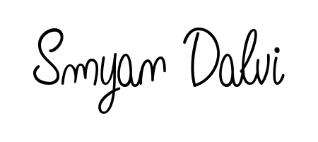 A sleek calligraphic signature for name Smyan Dalvi utilizing Angelique-Rose-font-FFP styling. Great for adding personal signatures to photos and art. Smyan Dalvi signature style 5 images and pictures png
