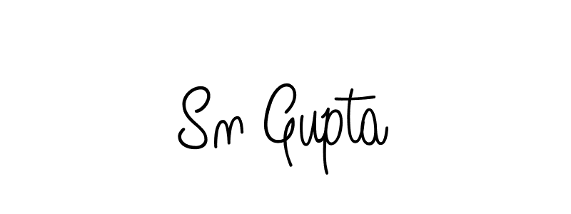 You should practise on your own different ways (Angelique-Rose-font-FFP) to write your name (Sn Gupta) in signature. don't let someone else do it for you. Sn Gupta signature style 5 images and pictures png