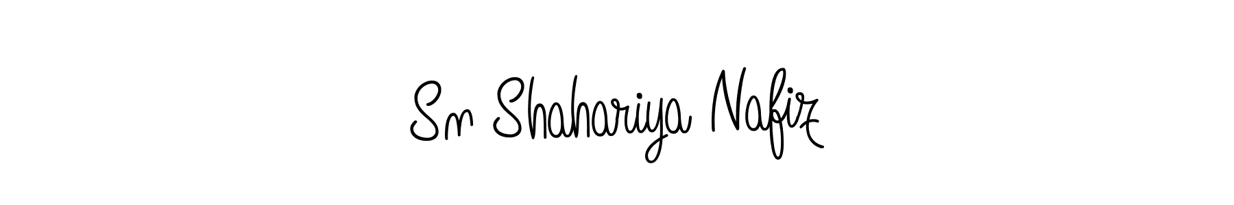 Also You can easily find your signature by using the search form. We will create Sn Shahariya Nafiz name handwritten signature images for you free of cost using Angelique-Rose-font-FFP sign style. Sn Shahariya Nafiz signature style 5 images and pictures png