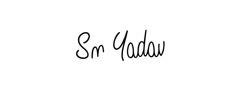 Make a beautiful signature design for name Sn Yadav. Use this online signature maker to create a handwritten signature for free. Sn Yadav signature style 5 images and pictures png
