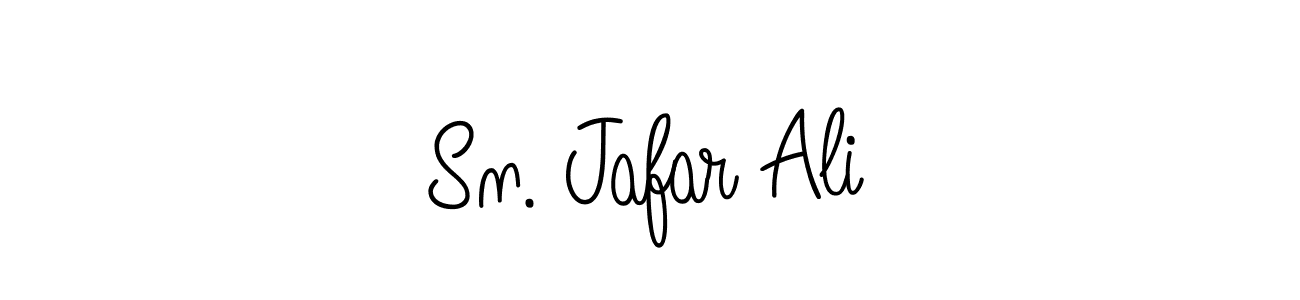 Design your own signature with our free online signature maker. With this signature software, you can create a handwritten (Angelique-Rose-font-FFP) signature for name Sn. Jafar Ali. Sn. Jafar Ali signature style 5 images and pictures png