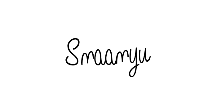 if you are searching for the best signature style for your name Snaanyu. so please give up your signature search. here we have designed multiple signature styles  using Angelique-Rose-font-FFP. Snaanyu signature style 5 images and pictures png
