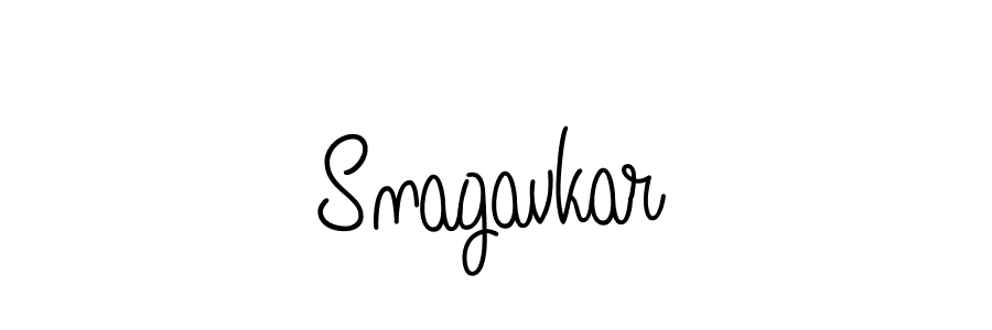 How to make Snagavkar name signature. Use Angelique-Rose-font-FFP style for creating short signs online. This is the latest handwritten sign. Snagavkar signature style 5 images and pictures png