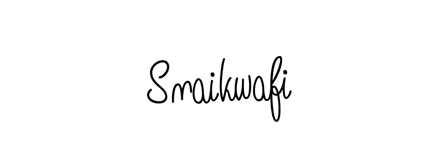 Use a signature maker to create a handwritten signature online. With this signature software, you can design (Angelique-Rose-font-FFP) your own signature for name Snaikwafi. Snaikwafi signature style 5 images and pictures png