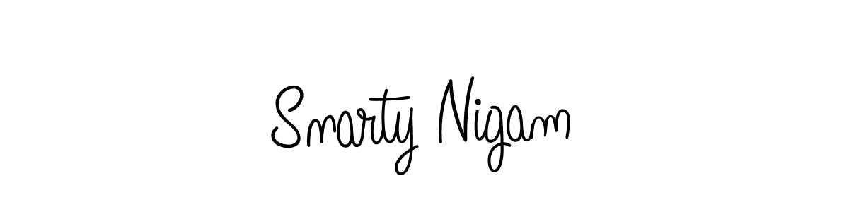Check out images of Autograph of Snarty Nigam name. Actor Snarty Nigam Signature Style. Angelique-Rose-font-FFP is a professional sign style online. Snarty Nigam signature style 5 images and pictures png