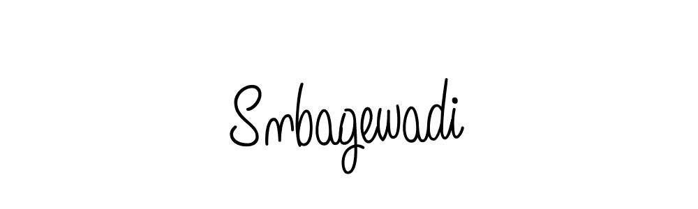 Snbagewadi stylish signature style. Best Handwritten Sign (Angelique-Rose-font-FFP) for my name. Handwritten Signature Collection Ideas for my name Snbagewadi. Snbagewadi signature style 5 images and pictures png