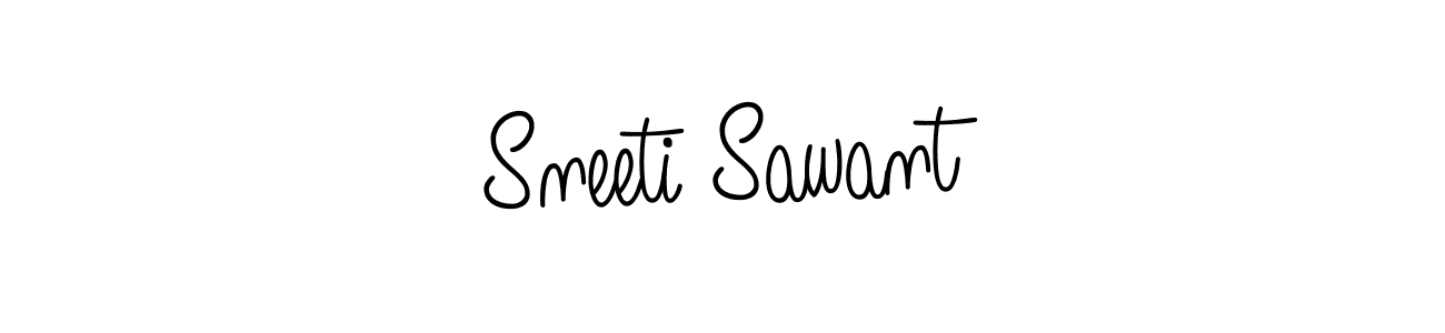 Sneeti Sawant stylish signature style. Best Handwritten Sign (Angelique-Rose-font-FFP) for my name. Handwritten Signature Collection Ideas for my name Sneeti Sawant. Sneeti Sawant signature style 5 images and pictures png