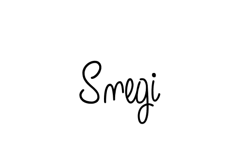 The best way (Angelique-Rose-font-FFP) to make a short signature is to pick only two or three words in your name. The name Snegi include a total of six letters. For converting this name. Snegi signature style 5 images and pictures png