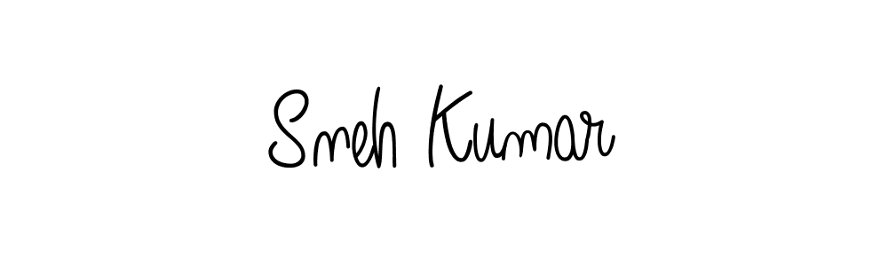 The best way (Angelique-Rose-font-FFP) to make a short signature is to pick only two or three words in your name. The name Sneh Kumar include a total of six letters. For converting this name. Sneh Kumar signature style 5 images and pictures png