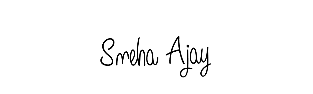 Use a signature maker to create a handwritten signature online. With this signature software, you can design (Angelique-Rose-font-FFP) your own signature for name Sneha Ajay. Sneha Ajay signature style 5 images and pictures png