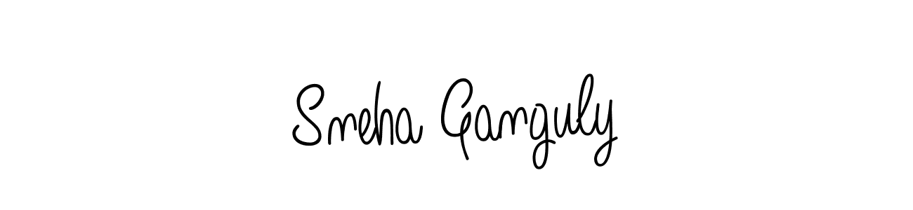 How to make Sneha Ganguly name signature. Use Angelique-Rose-font-FFP style for creating short signs online. This is the latest handwritten sign. Sneha Ganguly signature style 5 images and pictures png