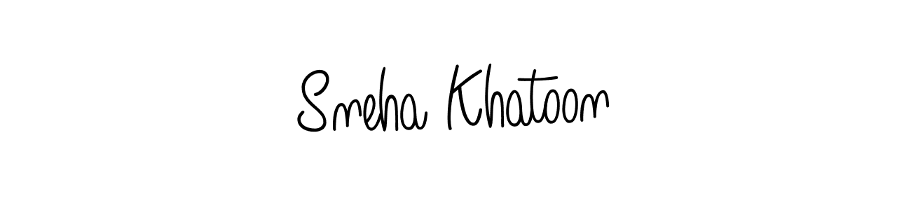 Angelique-Rose-font-FFP is a professional signature style that is perfect for those who want to add a touch of class to their signature. It is also a great choice for those who want to make their signature more unique. Get Sneha Khatoon name to fancy signature for free. Sneha Khatoon signature style 5 images and pictures png