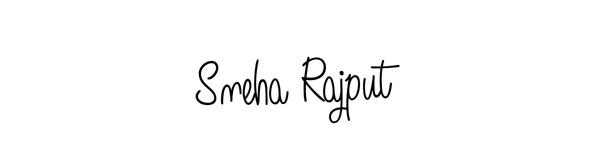 How to make Sneha Rajput name signature. Use Angelique-Rose-font-FFP style for creating short signs online. This is the latest handwritten sign. Sneha Rajput signature style 5 images and pictures png