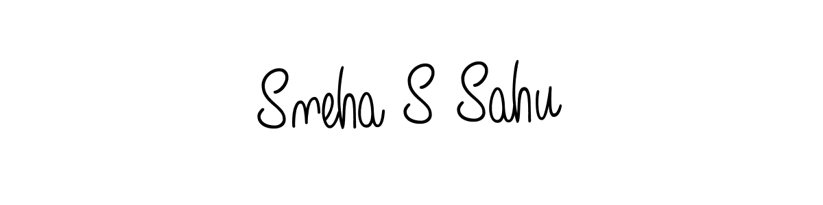 Design your own signature with our free online signature maker. With this signature software, you can create a handwritten (Angelique-Rose-font-FFP) signature for name Sneha S Sahu. Sneha S Sahu signature style 5 images and pictures png