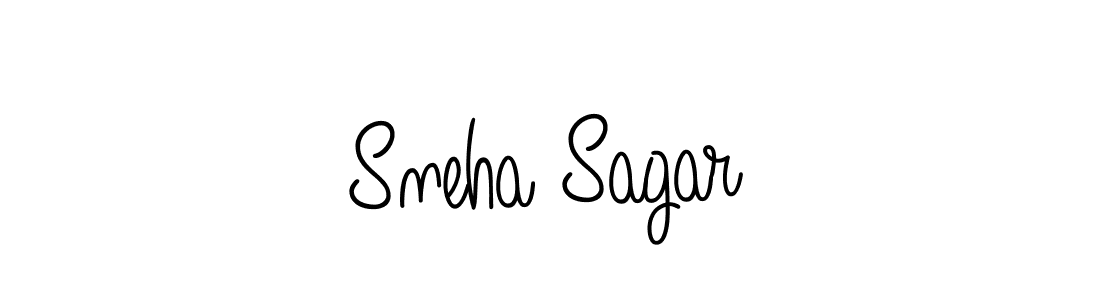 Make a beautiful signature design for name Sneha Sagar. With this signature (Angelique-Rose-font-FFP) style, you can create a handwritten signature for free. Sneha Sagar signature style 5 images and pictures png