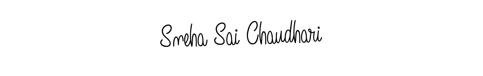 Make a beautiful signature design for name Sneha Sai Chaudhari. With this signature (Angelique-Rose-font-FFP) style, you can create a handwritten signature for free. Sneha Sai Chaudhari signature style 5 images and pictures png