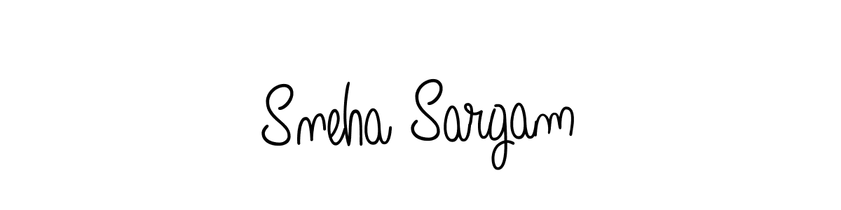 How to make Sneha Sargam name signature. Use Angelique-Rose-font-FFP style for creating short signs online. This is the latest handwritten sign. Sneha Sargam signature style 5 images and pictures png