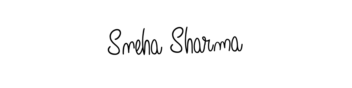 Design your own signature with our free online signature maker. With this signature software, you can create a handwritten (Angelique-Rose-font-FFP) signature for name Sneha Sharma. Sneha Sharma signature style 5 images and pictures png