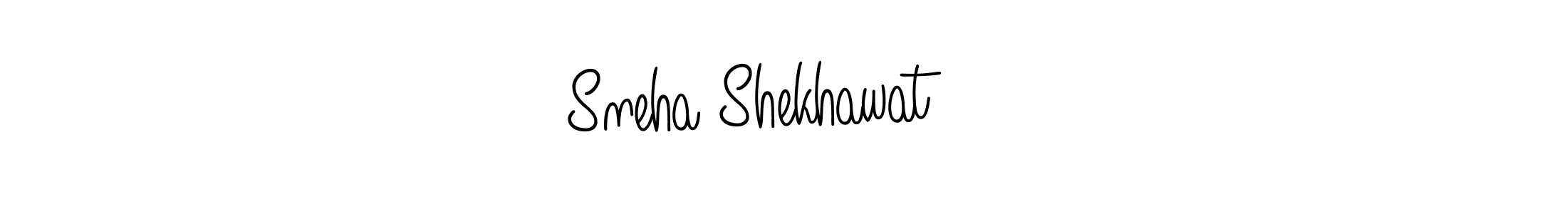 The best way (Angelique-Rose-font-FFP) to make a short signature is to pick only two or three words in your name. The name Sneha Shekhawat ❣️ include a total of six letters. For converting this name. Sneha Shekhawat ❣️ signature style 5 images and pictures png