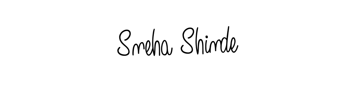 Make a beautiful signature design for name Sneha Shinde. With this signature (Angelique-Rose-font-FFP) style, you can create a handwritten signature for free. Sneha Shinde signature style 5 images and pictures png