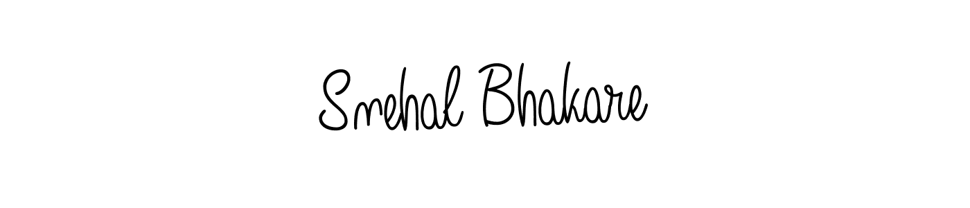 Create a beautiful signature design for name Snehal Bhakare. With this signature (Angelique-Rose-font-FFP) fonts, you can make a handwritten signature for free. Snehal Bhakare signature style 5 images and pictures png