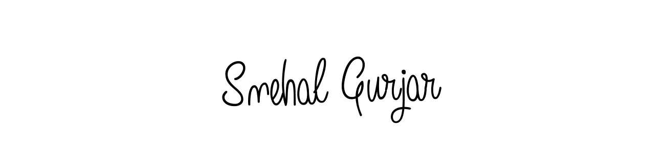 Angelique-Rose-font-FFP is a professional signature style that is perfect for those who want to add a touch of class to their signature. It is also a great choice for those who want to make their signature more unique. Get Snehal Gurjar name to fancy signature for free. Snehal Gurjar signature style 5 images and pictures png