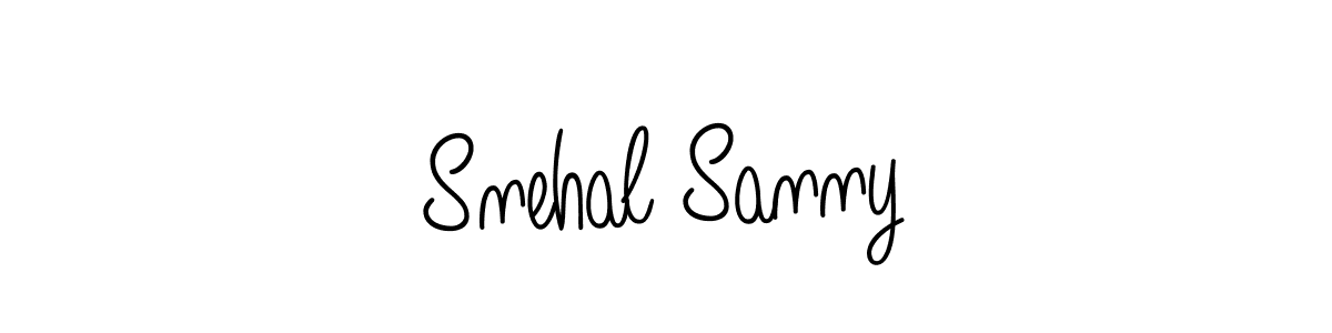 The best way (Angelique-Rose-font-FFP) to make a short signature is to pick only two or three words in your name. The name Snehal Sanny include a total of six letters. For converting this name. Snehal Sanny signature style 5 images and pictures png